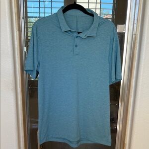 Lululemon Men's Teal Polo Shirt